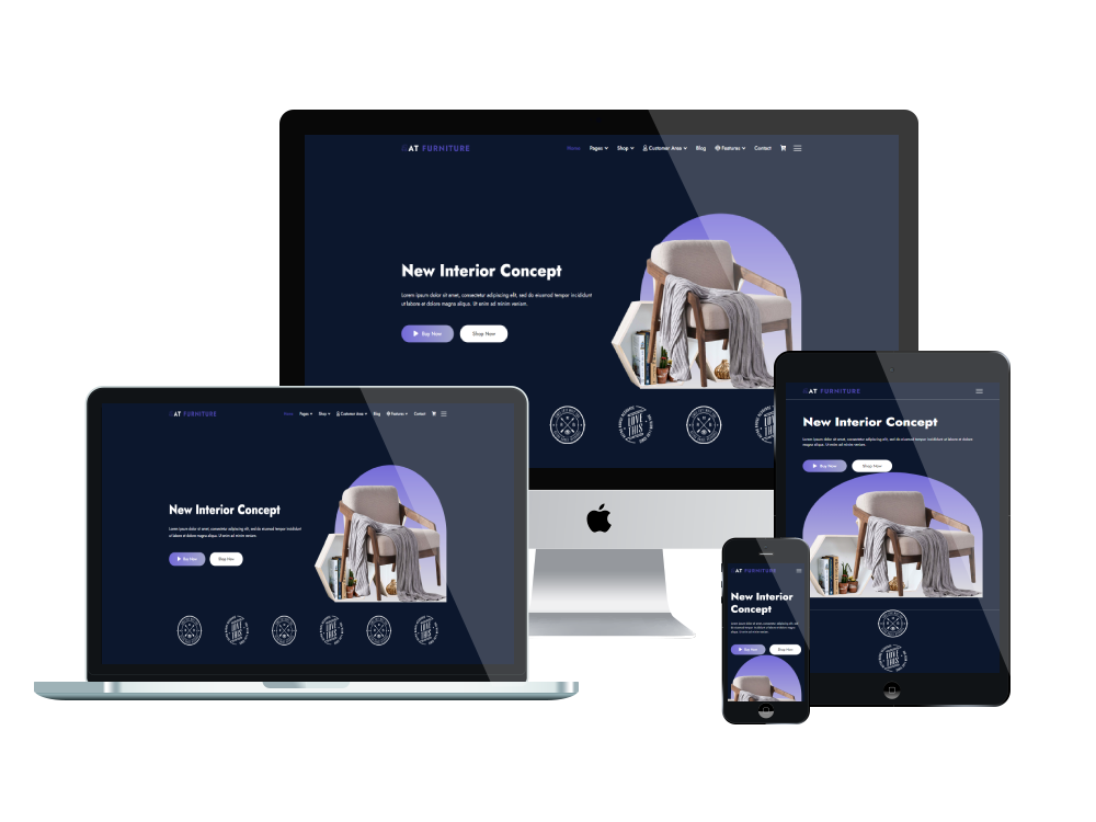 At Furniture Responsive Mockup