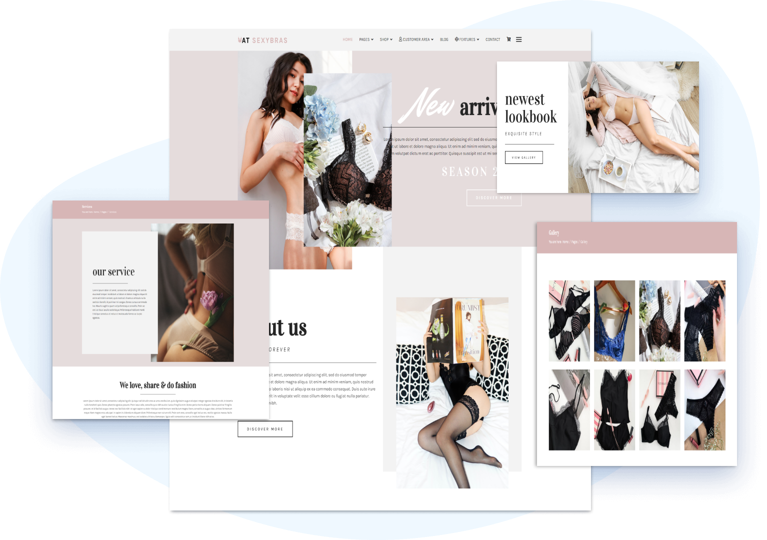 Lingerie Shop Joomla Template