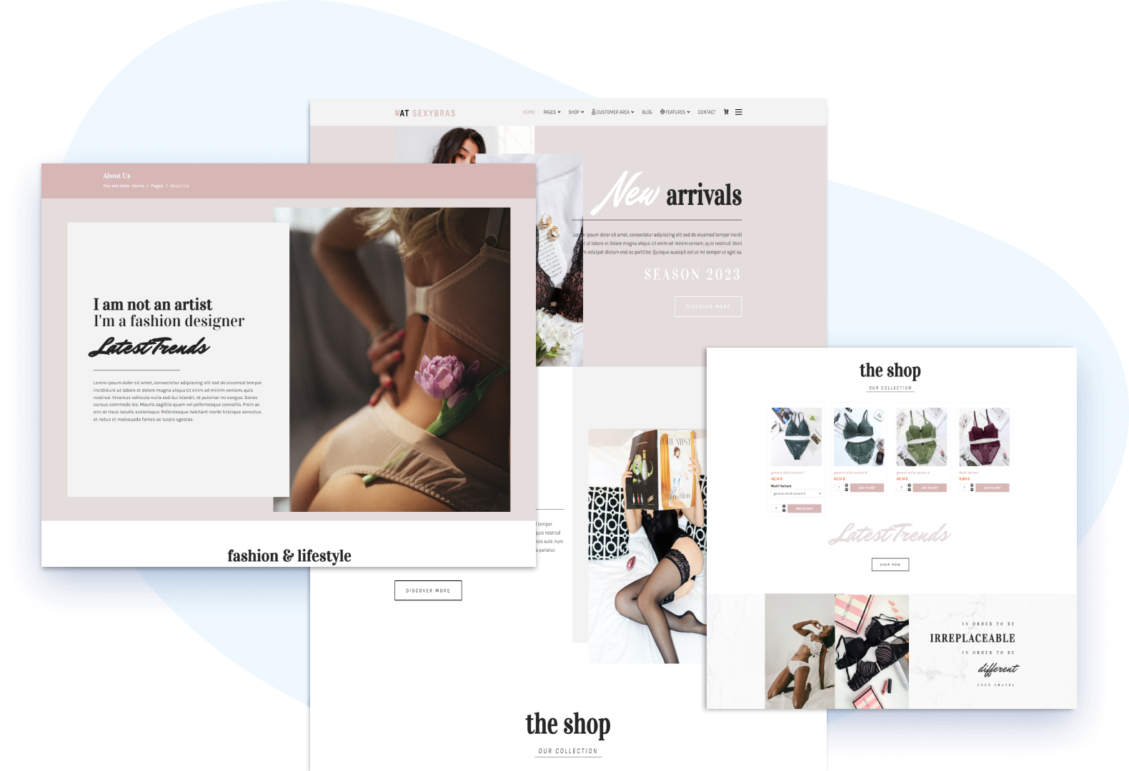 Lingerie Shop Joomla Template