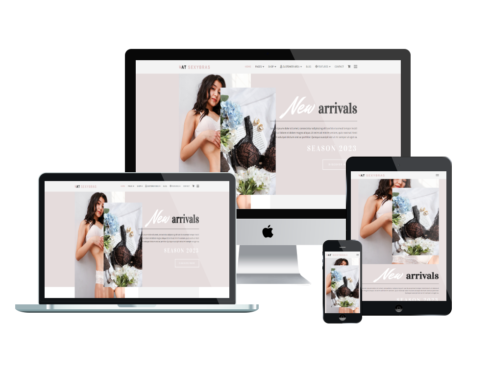 Lingerie Shop Joomla Template features