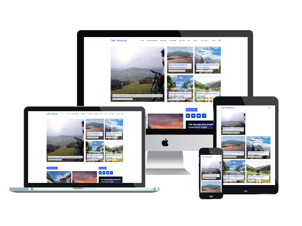 At Traveler Responsive Mockup